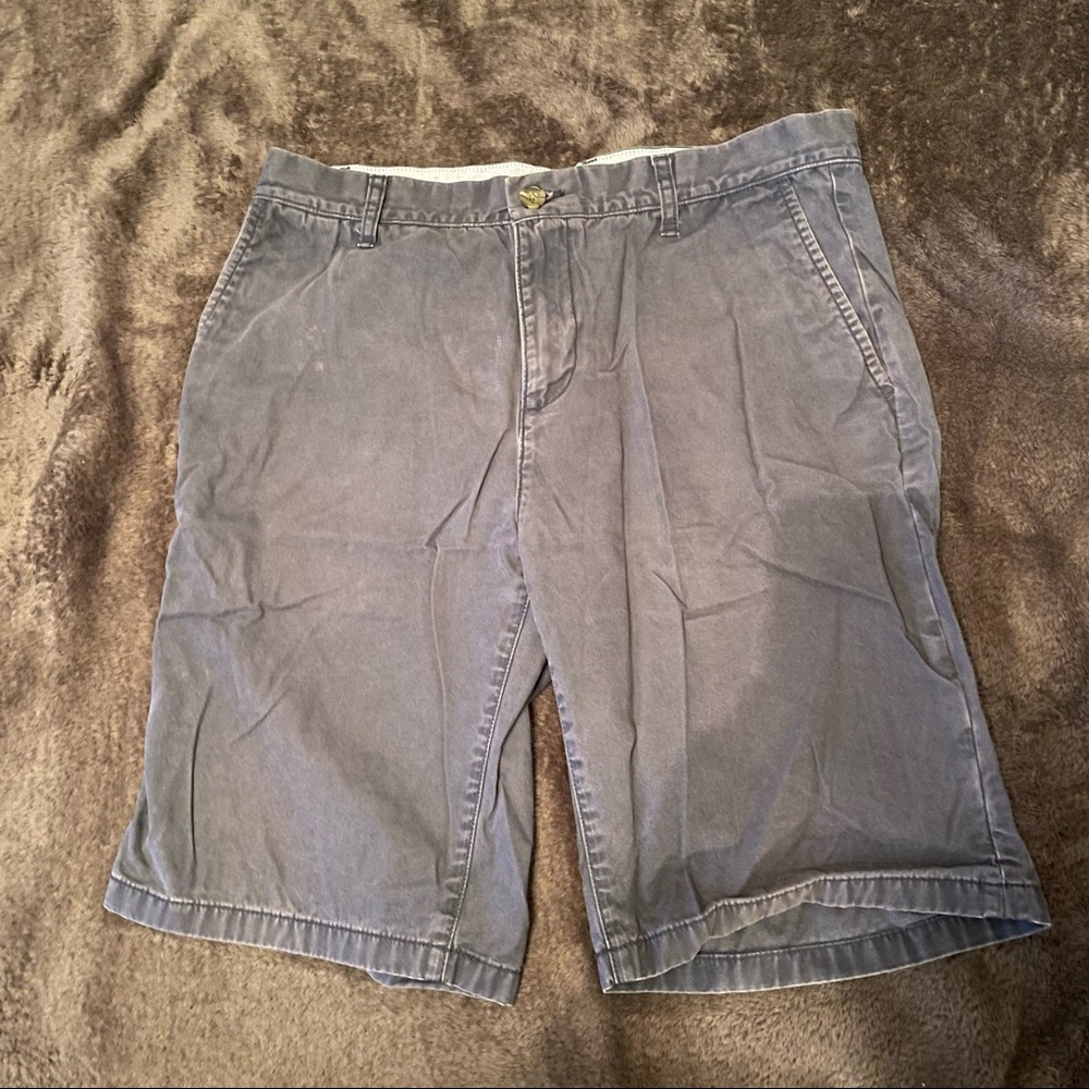 TOMMY HILFIGER Blue Gray Shorts Size 33